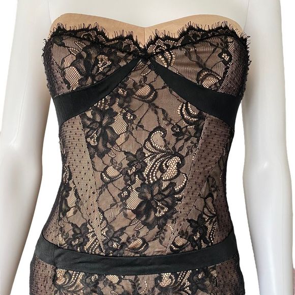 y2k vintage bebe lace corset dress - Picture 3 of 6